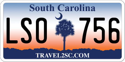 SC license plate LSO756