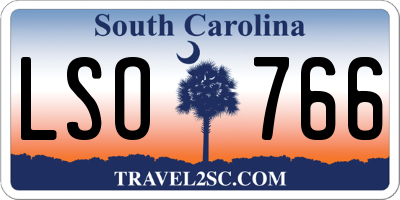 SC license plate LSO766