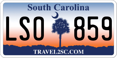 SC license plate LSO859