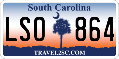 SC license plate LSO864