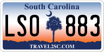 SC license plate LSO883