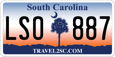 SC license plate LSO887
