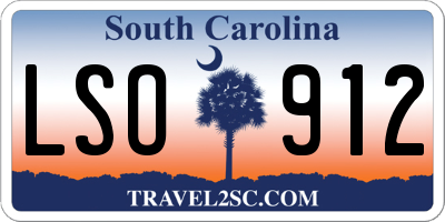 SC license plate LSO912