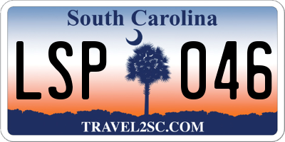 SC license plate LSP046