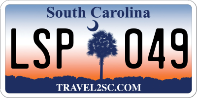 SC license plate LSP049
