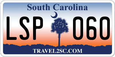SC license plate LSP060