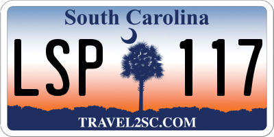 SC license plate LSP117