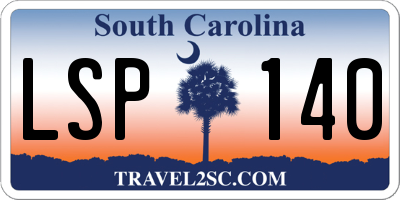 SC license plate LSP140