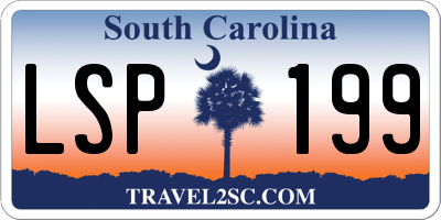SC license plate LSP199
