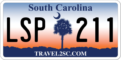 SC license plate LSP211