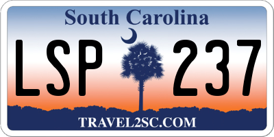 SC license plate LSP237