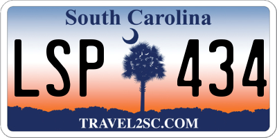 SC license plate LSP434