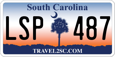 SC license plate LSP487