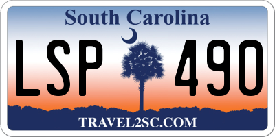 SC license plate LSP490
