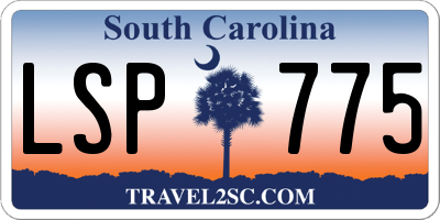 SC license plate LSP775