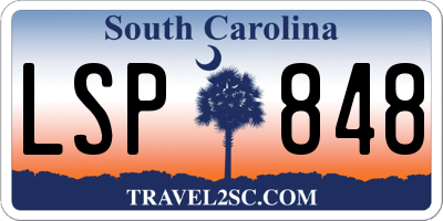 SC license plate LSP848