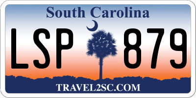 SC license plate LSP879