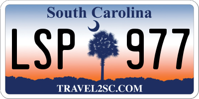 SC license plate LSP977