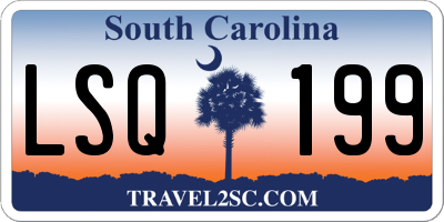SC license plate LSQ199