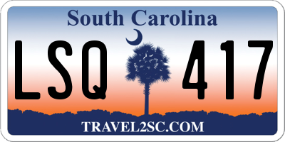 SC license plate LSQ417