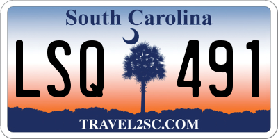 SC license plate LSQ491