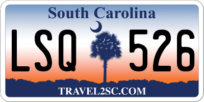 SC license plate LSQ526