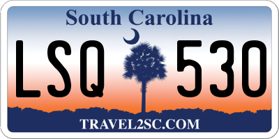 SC license plate LSQ530