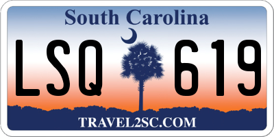 SC license plate LSQ619