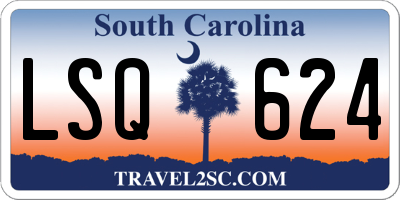 SC license plate LSQ624