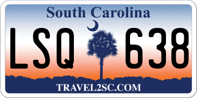 SC license plate LSQ638