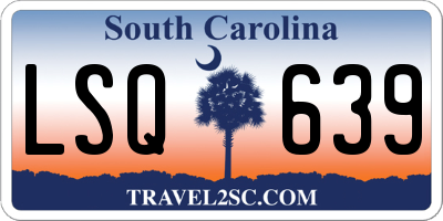 SC license plate LSQ639