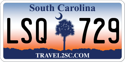 SC license plate LSQ729