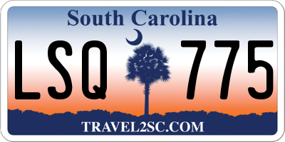 SC license plate LSQ775