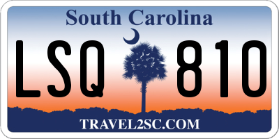 SC license plate LSQ810
