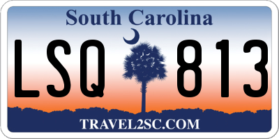 SC license plate LSQ813