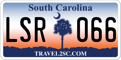 SC license plate LSR066