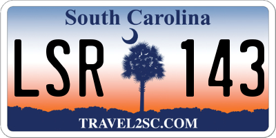 SC license plate LSR143