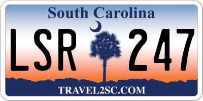 SC license plate LSR247