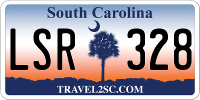 SC license plate LSR328