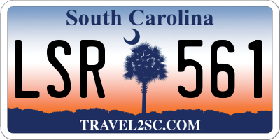 SC license plate LSR561