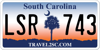 SC license plate LSR743