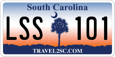 SC license plate LSS101