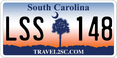 SC license plate LSS148