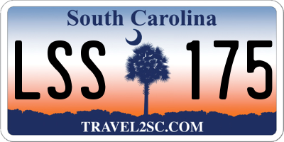 SC license plate LSS175