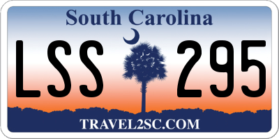 SC license plate LSS295