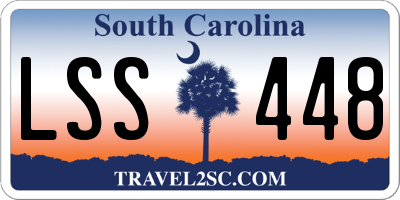 SC license plate LSS448