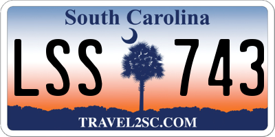 SC license plate LSS743
