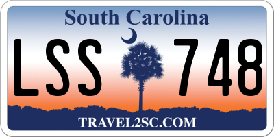 SC license plate LSS748