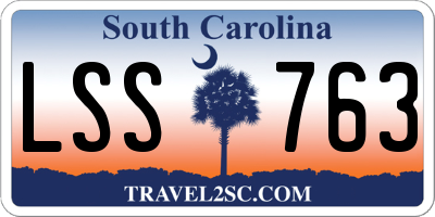 SC license plate LSS763