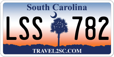 SC license plate LSS782